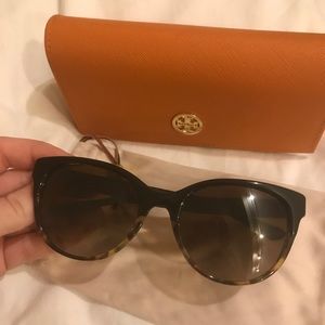 Tory Burch Tortoise Black Sunglasses